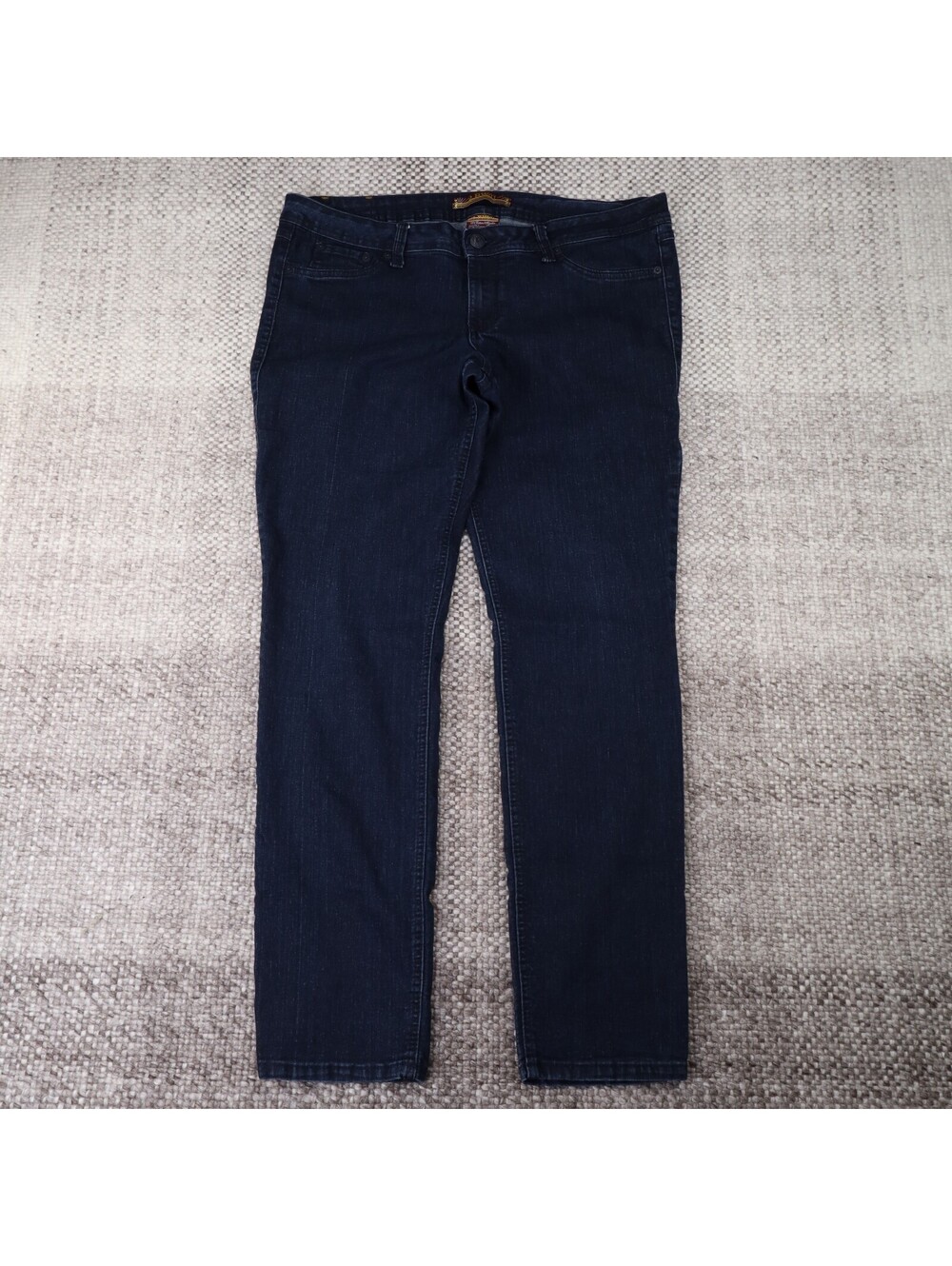 2BWU Skinny Jeans Womens Plus Size 18‎ Dark Wash Stretch Denim Booty Flap Pocket